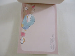 Cute Kawaii Kamio Good Night Moffy Bear Hamster Penguin Mini Notepad / Memo Pad - Stationery Designer Paper Collection