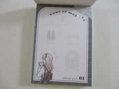 Cute Kawaii Kamio Girl Vous et moi Mini Notepad / Memo Pad - Stationery Designer Paper Collection