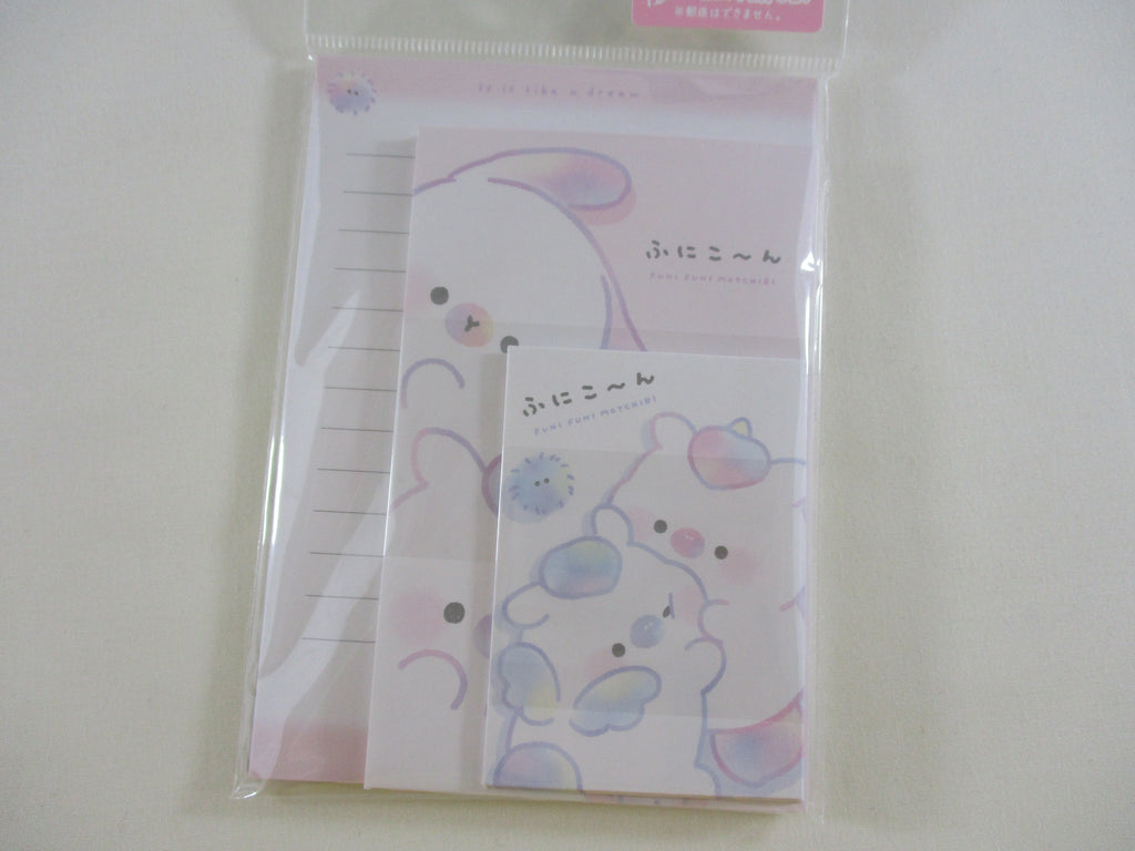 Cute Kawaii Crux Like a dream Motchiri Seals MINI Letter Set Pack - Stationery Writing Gift Note Paper Envelope