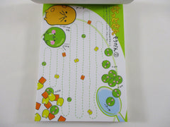 Rare ❤︎ Vintage *ੈ✩‧₊˚ Collectible ✿ Gift - Cute Kawaii VHTF Vintage Collectible Kamio Natto Food theme 4 x 6 Inch Notepad / Memo Pad - Stationery Designer Paper Collection