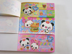 Rare ❤︎ Vintage *ੈ✩‧₊˚ Collectible ✿ Gift - Cute Kawaii VHTF Vintage Collectible Kamio Panda Burger Mart Coupon Style Note 4 x 6 Inch Notepad / Memo Pad - Stationery Designer Paper Collection Gift