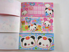 Rare ❤︎ Vintage *ੈ✩‧₊˚ Collectible ✿ Gift - Cute Kawaii VHTF Vintage Collectible Kamio Panda Burger Mart Coupon Style Note 4 x 6 Inch Notepad / Memo Pad - Stationery Designer Paper Collection Gift