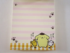 Rare ❤︎ Vintage *ੈ✩‧₊˚ Collectible ✿ Gift - Cute Kawaii Sanrio Pom Pom Purin 4 x 6 Inch Notepad / Memo Pad preowned - Stationery Designer Paper Collection Gift