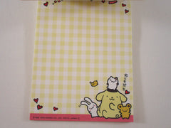 Rare ❤︎ Vintage *ੈ✩‧₊˚ Collectible ✿ Gift - Cute Kawaii Sanrio Pom Pom Purin 4 x 6 Inch Notepad / Memo Pad preowned - Stationery Designer Paper Collection Gift