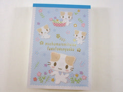 Rare ❤︎ Vintage *ੈ✩‧₊˚ Collectible ✿ Gift - Cute Kawaii Sanrio Masyumaro Fuwa Nyanko Cat 4 x 6 Inch Notepad / Memo Pad preowned - Stationery Designer Paper Collection Gift