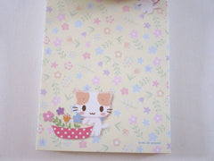 Rare ❤︎ Vintage *ੈ✩‧₊˚ Collectible ✿ Gift - Cute Kawaii Sanrio Masyumaro Fuwa Nyanko Cat 4 x 6 Inch Notepad / Memo Pad preowned - Stationery Designer Paper Collection Gift
