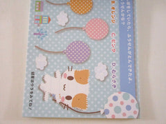 Rare ❤︎ Vintage *ੈ✩‧₊˚ Collectible ✿ Gift - Cute Kawaii Sanrio Masyumaro Fuwa Nyanko Cat 4 x 6 Inch Notepad / Memo Pad preowned - Stationery Designer Paper Collection Gift