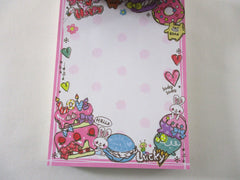 Rare ❤︎ Vintage *ੈ✩‧₊˚ Collectible ✿ Gift - Cute Kawaii VHTF Vintage Rare Collectible Kamio Happy Sweet Love 4 x 6 Inch Notepad / Memo Pad - Stationery Designer Paper Collection Gift