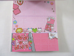 Rare ❤︎ Vintage *ੈ✩‧₊˚ Collectible ✿ Gift - Cute Kawaii VHTF Vintage Rare Collectible Kamio Happy Sweet Love 4 x 6 Inch Notepad / Memo Pad - Stationery Designer Paper Collection Gift