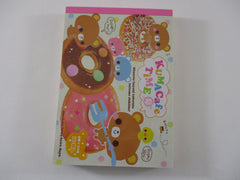 Rare ❤︎ Vintage *ੈ✩‧₊˚ Collectible ✿ Gift - Cute Kawaii VHTF Vintage Rare Collectible Crux Bear Kuma Cafe Time 4 x 6 Inch Notepad / Memo Pad - Stationery Designer Paper Collection Gift