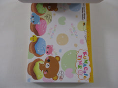 Rare ❤︎ Vintage *ੈ✩‧₊˚ Collectible ✿ Gift - Cute Kawaii VHTF Vintage Rare Collectible Crux Bear Kuma Cafe Time 4 x 6 Inch Notepad / Memo Pad - Stationery Designer Paper Collection Gift