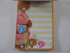 Rare ❤︎ Vintage *ੈ✩‧₊˚ Collectible ✿ Gift - Cute Kawaii VHTF Vintage Rare Collectible Crux Bear Kuma Cafe Time 4 x 6 Inch Notepad / Memo Pad - Stationery Designer Paper Collection Gift