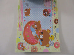 Rare ❤︎ Vintage *ੈ✩‧₊˚ Collectible ✿ Gift - Cute Kawaii VHTF Vintage Rare Collectible Crux Bear Kuma Cafe Time 4 x 6 Inch Notepad / Memo Pad - Stationery Designer Paper Collection Gift