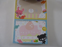 Rare ❤︎ Vintage *ੈ✩‧₊˚ Collectible ✿ Gift - Cute Kawaii VHTF Vintage Rare Collectible Crux Bear of Cake Cupcake 4 x 6 Inch Notepad / Memo Pad - Stationery Designer Paper Collection Gift