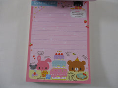 Rare ❤︎ Vintage *ੈ✩‧₊˚ Collectible ✿ Gift - Cute Kawaii VHTF Vintage Rare Collectible Crux Bear of Cake Cupcake 4 x 6 Inch Notepad / Memo Pad - Stationery Designer Paper Collection Gift