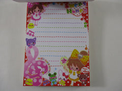 Rare ❤︎ Vintage *ੈ✩‧₊˚ Collectible ✿ Gift - Cute Kawaii VHTF Vintage Collectible Q-lia Sweet Honey Girls and Animals 4 x 6 Inch Notepad / Memo Pad - Stationery Designer Paper Collection