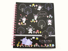 Rare ❤︎ Vintage *ੈ✩‧₊˚ Collectible ✿ Gift - Cute Kawaii Sanrio Kuromi 6.25 x 7.25 in Creative DIY Spiral Notebook Notepad 2010 - Stationery Designer Paper Collection Journal Scrapbook - preowned