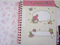 Rare ❤︎ Vintage *ੈ✩‧₊˚ Collectible ✿ Gift - Cute Kawaii Sanrio My Melody 6.25 x 7.25 in Creative DIY Spiral Notebook Notepad 2010 - Stationery Designer Paper Collection Journal Scrapbook - preowned