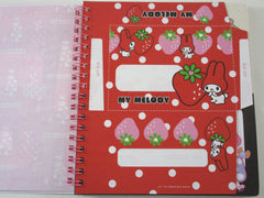 Rare ❤︎ Vintage *ੈ✩‧₊˚ Collectible ✿ Gift - Cute Kawaii Sanrio My Melody 6.25 x 7.25 in Creative DIY Spiral Notebook Notepad 2010 - Stationery Designer Paper Collection Journal Scrapbook - preowned