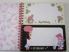 Rare ❤︎ Vintage *ੈ✩‧₊˚ Collectible ✿ Gift - Cute Kawaii Sanrio My Melody 6.25 x 7.25 in Creative DIY Spiral Notebook Notepad 2010 - Stationery Designer Paper Collection Journal Scrapbook - preowned