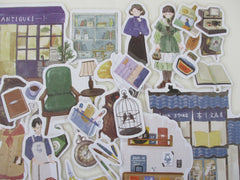 Bookstore and Antique Style Store theme Lifestyle Town Flake stickers Mix - 30 pcs BGM