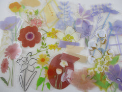 Flower Stem Bloom theme Gardening Flake stickers Mix - 30 pcs BGM