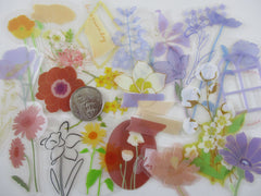 Flower Stem Bloom theme Gardening Flake stickers Mix - 30 pcs BGM