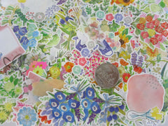 Grab Bag Stickers: 40 pcs FLOWER Bloom Petal Plants theme flake stickers
