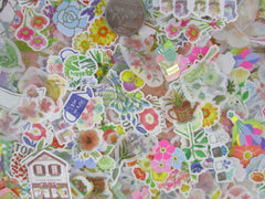 Grab Bag Stickers: 40 pcs FLOWER Bloom Petal Plants theme flake stickers