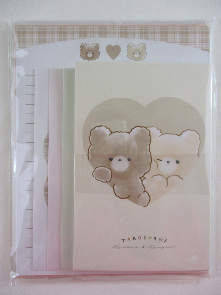 Cute Kawaii Crux Bear Tarochans Letter Set Pack - Stationery Writing Paper Envelope Penpal Gift