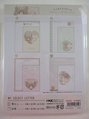 Cute Kawaii Crux Bear Tarochans Letter Set Pack - Stationery Writing Paper Envelope Penpal Gift