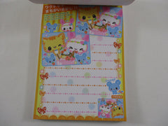 Rare ❤︎ Vintage *ੈ✩‧₊˚ Collectible ✿ Gift - Cute Kawaii VHTF Crux Usa Puri Cat Rabbit Bunny Friends 4 x 6 Inch Notepad / Memo Pad - Stationery Designer Paper Collection Gift