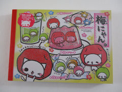 Rare ❤︎ Vintage *ੈ✩‧₊˚ Collectible ✿ Gift - Cute Kawaii VHTF Crux Cat Candy Fruit 4 x 6 Inch Notepad / Memo Pad - Stationery Designer Paper Collection Gift
