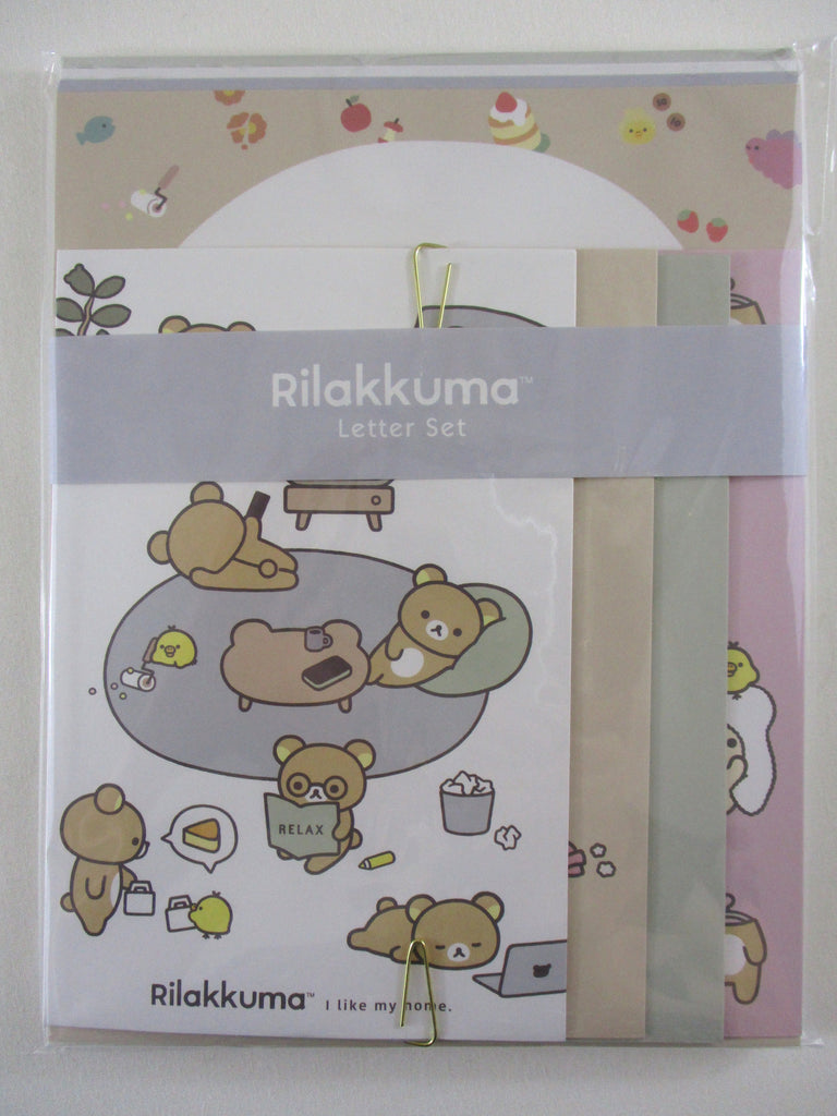 Cute Kawaii San-X ʕ •ᴥ• ʔ Rilakkuma I like My Home Sweet Favorite Classic Letter Set Pack - 2024 - Stationery Writing Paper Envelope Penpal Gift