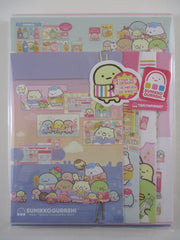 Cute Kawaii San-X ૮ ・ﻌ・ა Sumikko Gurashi Tapitapi Mart Shop Letter Set Pack - 2024 - Stationery Writing Paper Envelope Penpal Gift
