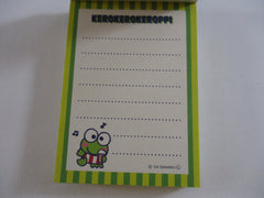 Cute Kawaii Sanrio Retro Anniversary Series - Keroppi Frog - Mini Notepad / Memo Pad - Stationery Designer Paper Collection Collectible Gift preowned
