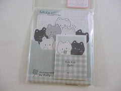 Cute Kawaii Q-Lia Full Cats Kitty Feline Pet MINI Letter Set Pack - Stationery Writing Note Paper Envelope Gift Surprise Note