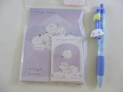 Cute Kawaii Q-Lia Bird Enaga Tower MINI Letter Set Pack - Stationery Writing Note Paper Envelope Gift Surprise Note
