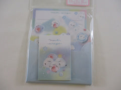 Cute Kawaii Q-Lia Bird Mochi Enaga MINI Letter Set Pack - Stationery Writing Note Paper Envelope Gift Surprise Note