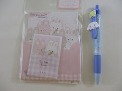 Cute Kawaii Q-Lia Bunny Full Rabbit MINI Letter Set Pack - Stationery Writing Note Paper Envelope Gift Surprise Note