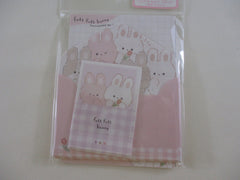 Cute Kawaii Q-Lia Bunny Full Rabbit MINI Letter Set Pack - Stationery Writing Note Paper Envelope Gift Surprise Note