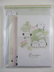 Cute Kawaii Crux Enaga Bird Daisy Letter Set Pack - Stationery Writing Paper Envelope Penpal Gift
