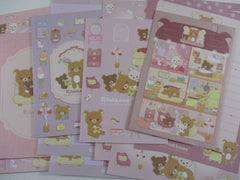 Cute Kawaii San-X Rilakkuma Cozy Home Letter Sets - Stationery Writing Paper Envelope Penpal Gift