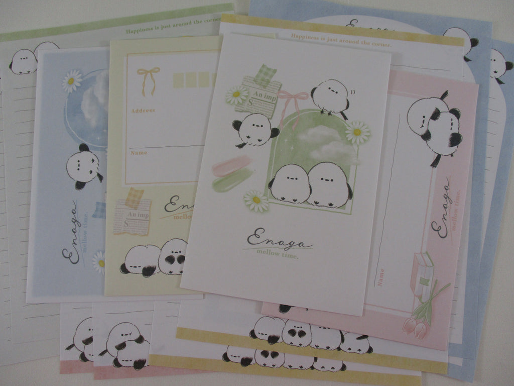 Cute Kawaaii Crux Birds Enaga Letter Sets - Stationery Writing Paper Envelope Penpal Gift