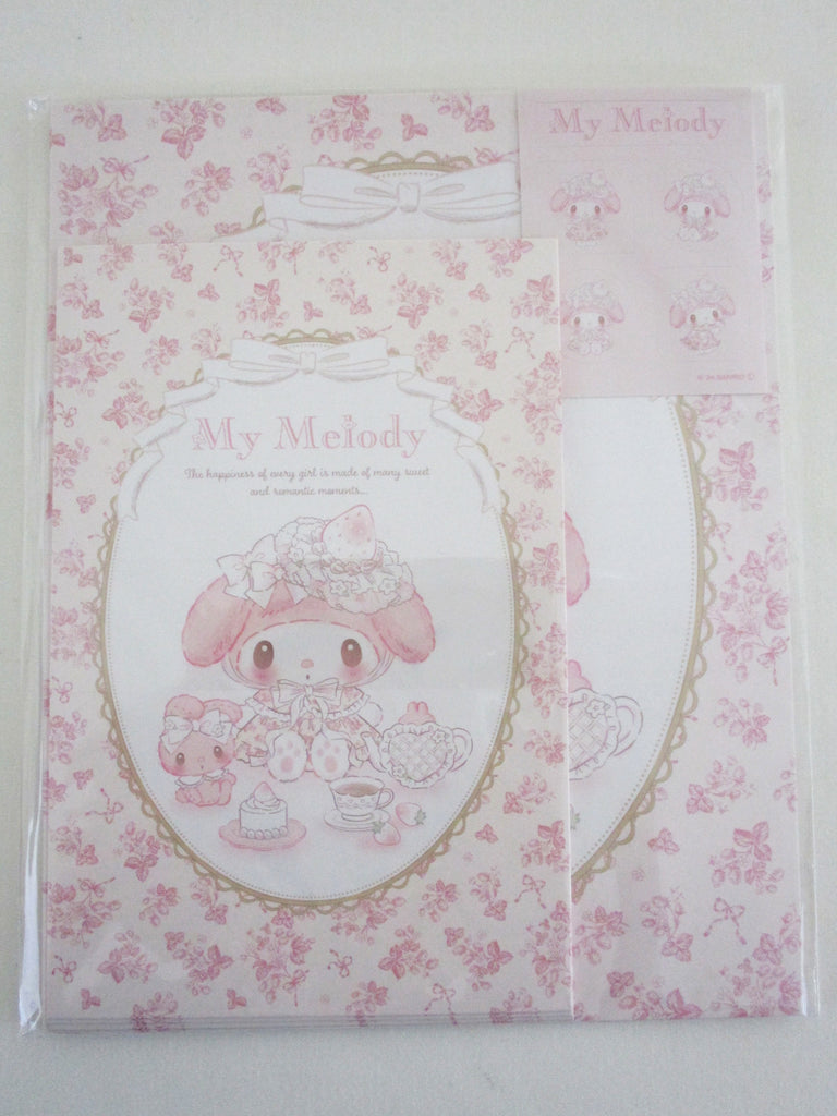 Cute Kawaii ‧₊ ᵎᵎ 🍒 ⋅ ˚✮ Sanrio ❤︎ My Melody Sweet Romantic Moments Letter Set Pack - Stationery Writing Paper Envelope Penpal Gift preowned