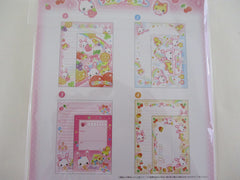Cute Kawaii Crux Retro *:•.🍄•:* Fruit Strawberry Rabbit Squirrel Letter Set Pack - Stationery Writing Paper Envelope Penpal Stationary Journal Gift