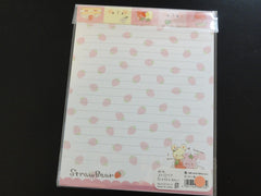 z Cute Kawaii Strawberry Milk Bears Letter Sets with Stickers