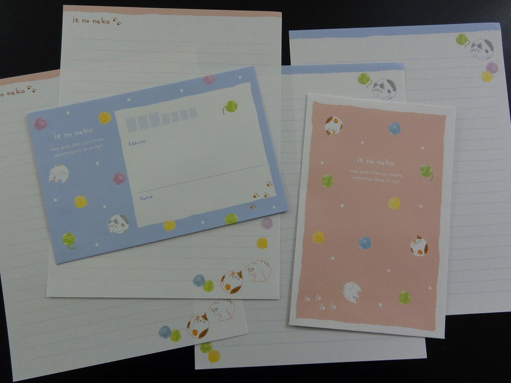 Crux Neko Cats and Yarn Balls Letter Sets