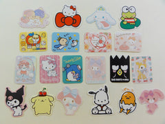 Kawaii Cute Sanrio Characters Keroppi Tuxedosam Kuririn Badtz Maru Flake Sack Stickers - 2016