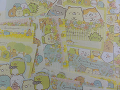 San-X Sumikko Gurashi 40 pc Memo Note Paper Set - Spring Flower Field - Stationery Writing